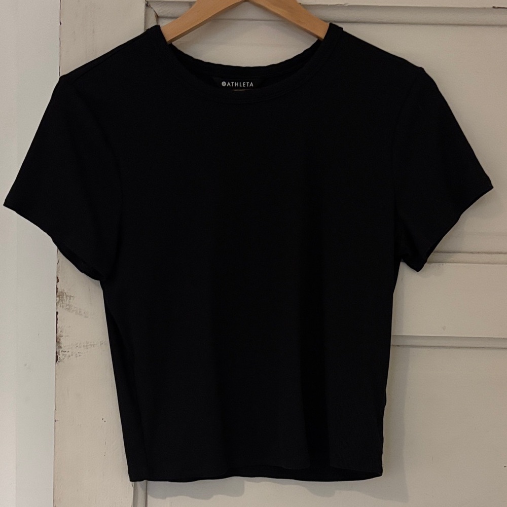 Athleta Signature Rib Crop Tee